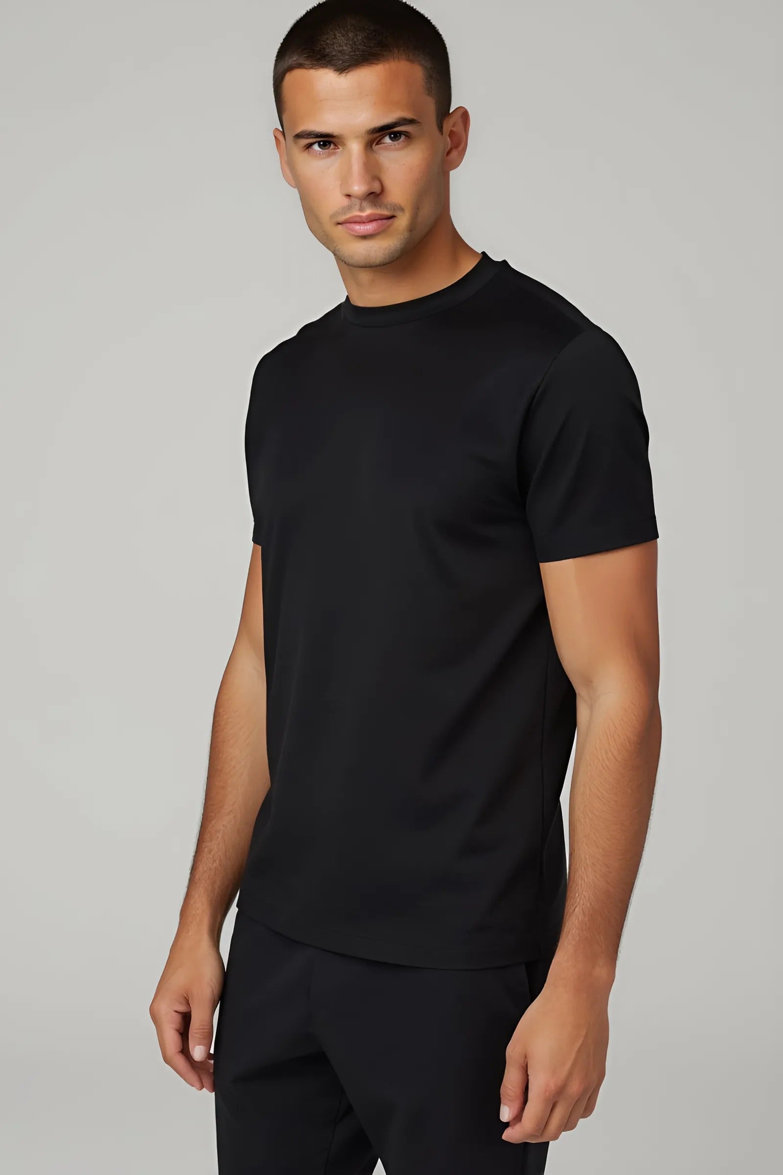 Onyx Black Mercerised T-shirt