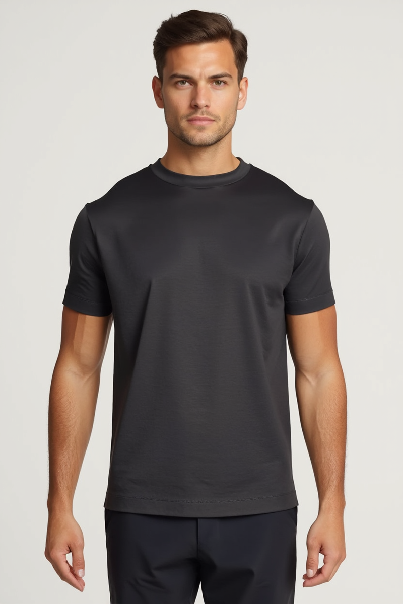 Stormy Grey Mercerised T-shirt